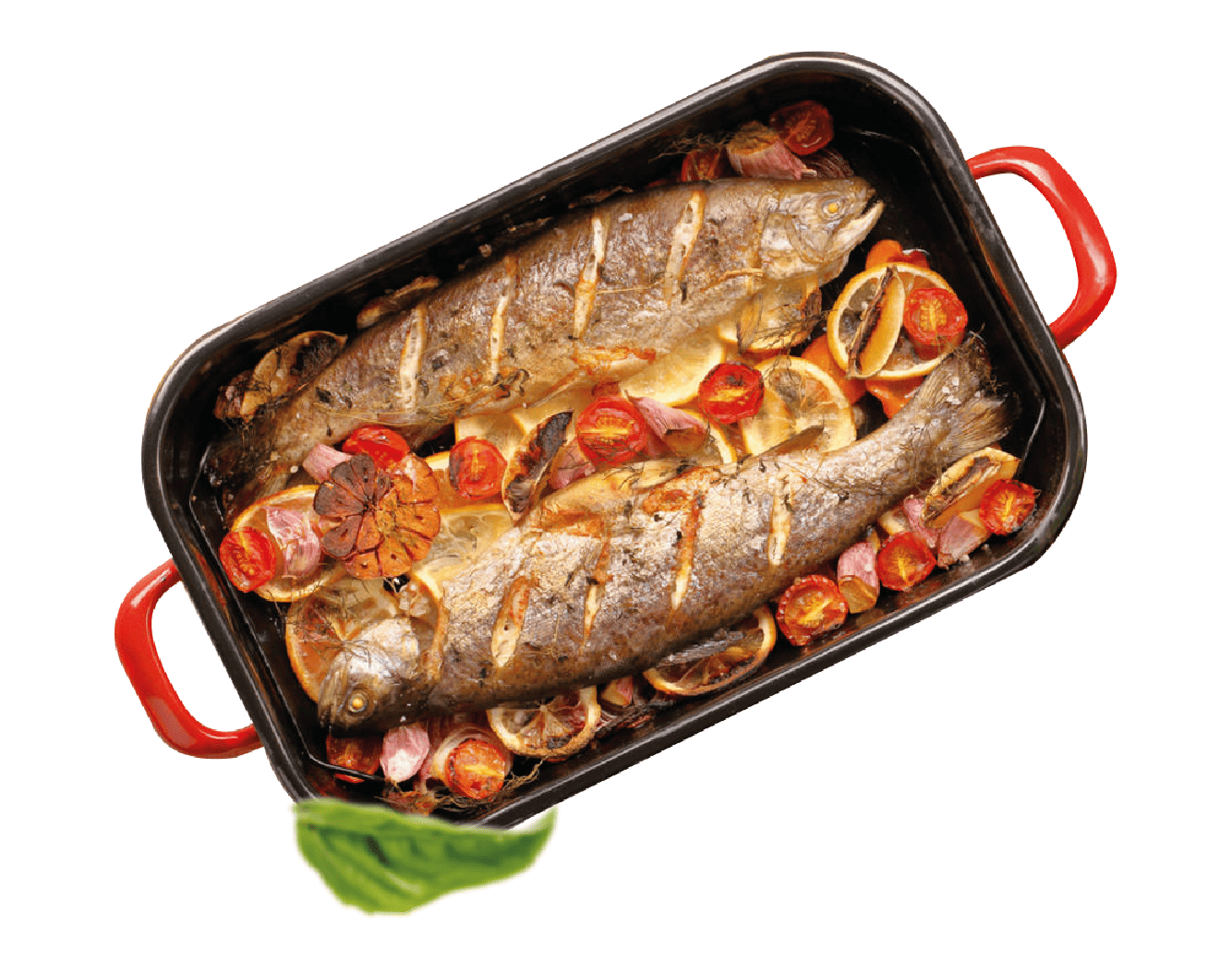 صينية سمك سيباس  مشوي 