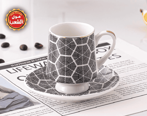 طقم قهوة رويال 12 فنجان و 12 صحون 