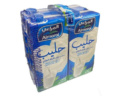 المراعي حليب كامل  الدسم 1 لتر *4 