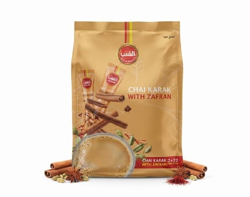 شاي كرك بالزعفران الشعب 30 حبه 