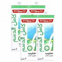حموده حليب طازح كامل الدسم 1 لتر *4
