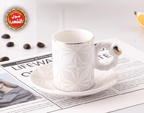 طقم قهوة رويال 12 فنجان و 12 صحون 