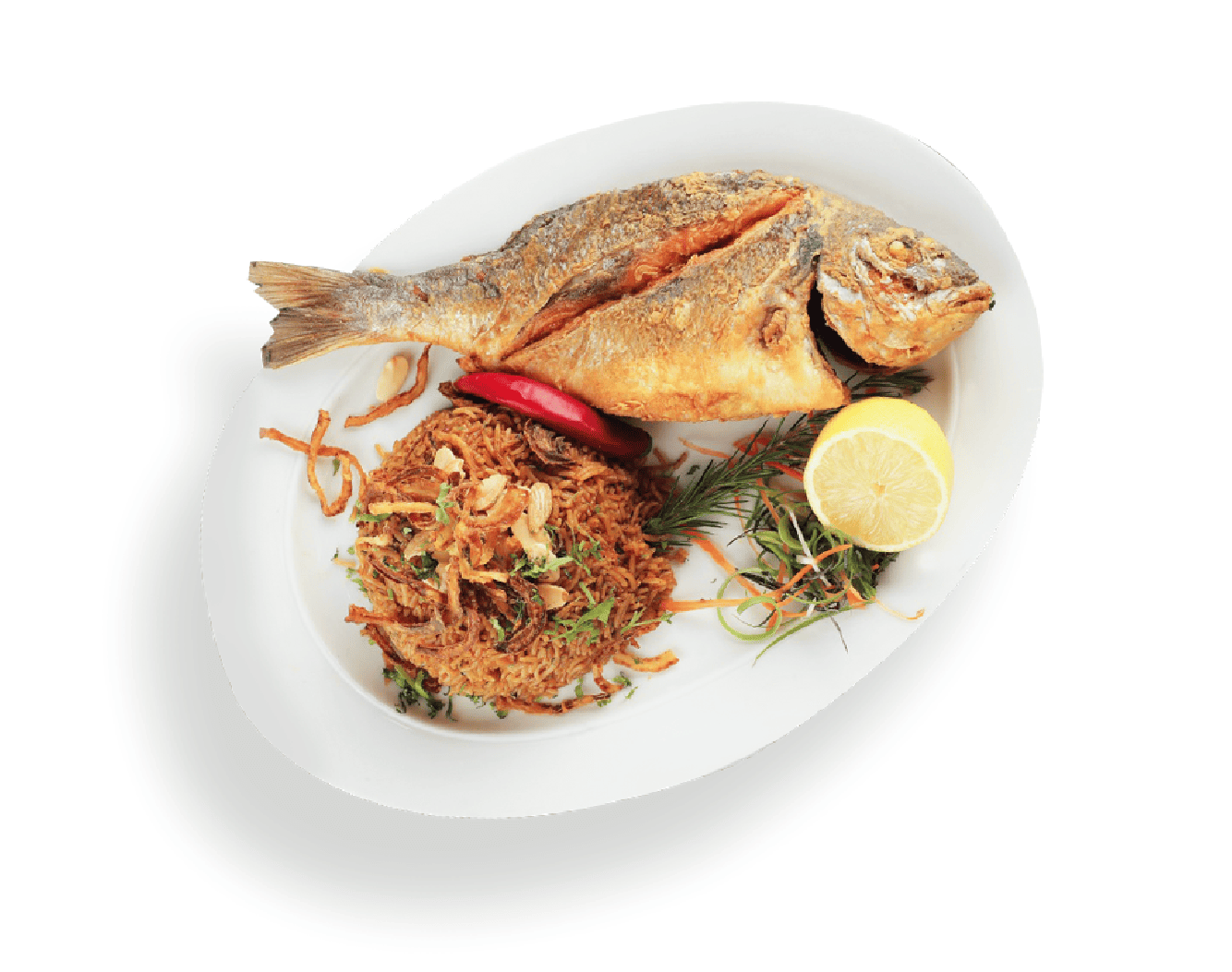 وجبة صيادية سمك لوت