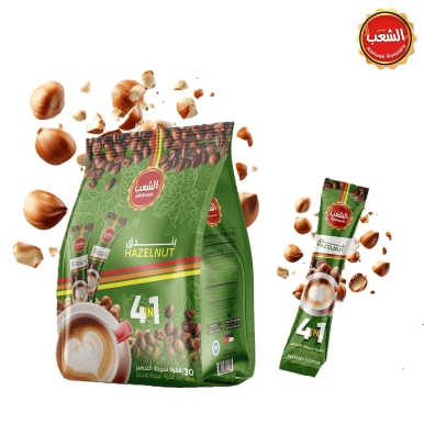 قهوة سريعة التحضير بندق 4*1 30 كيس