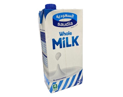السعودية حليب سائل كامل الدسم 1 لتر